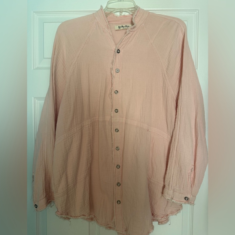 We the Free Free People DayDream Tunic Shirt pink Sz s